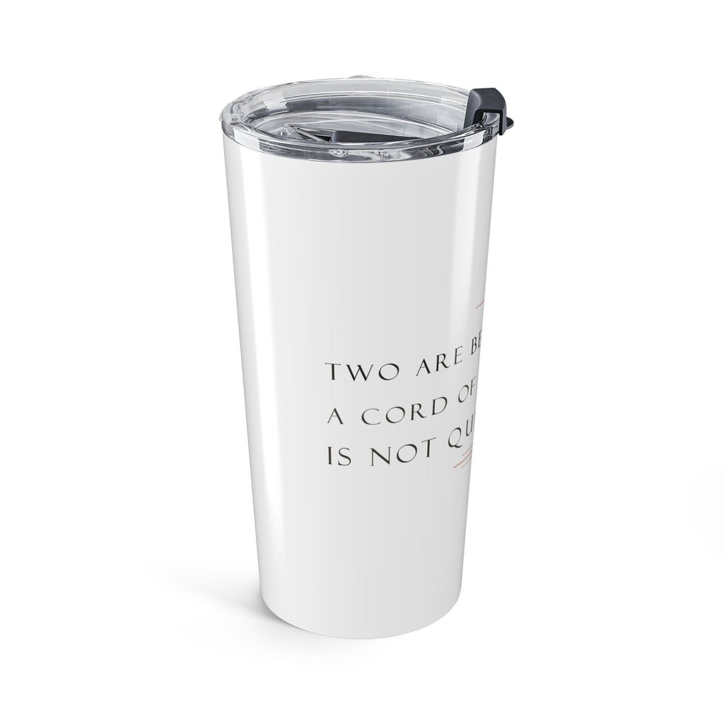 A Cord of Three Strands Bible Verse Wedding 20oz Tumbler
