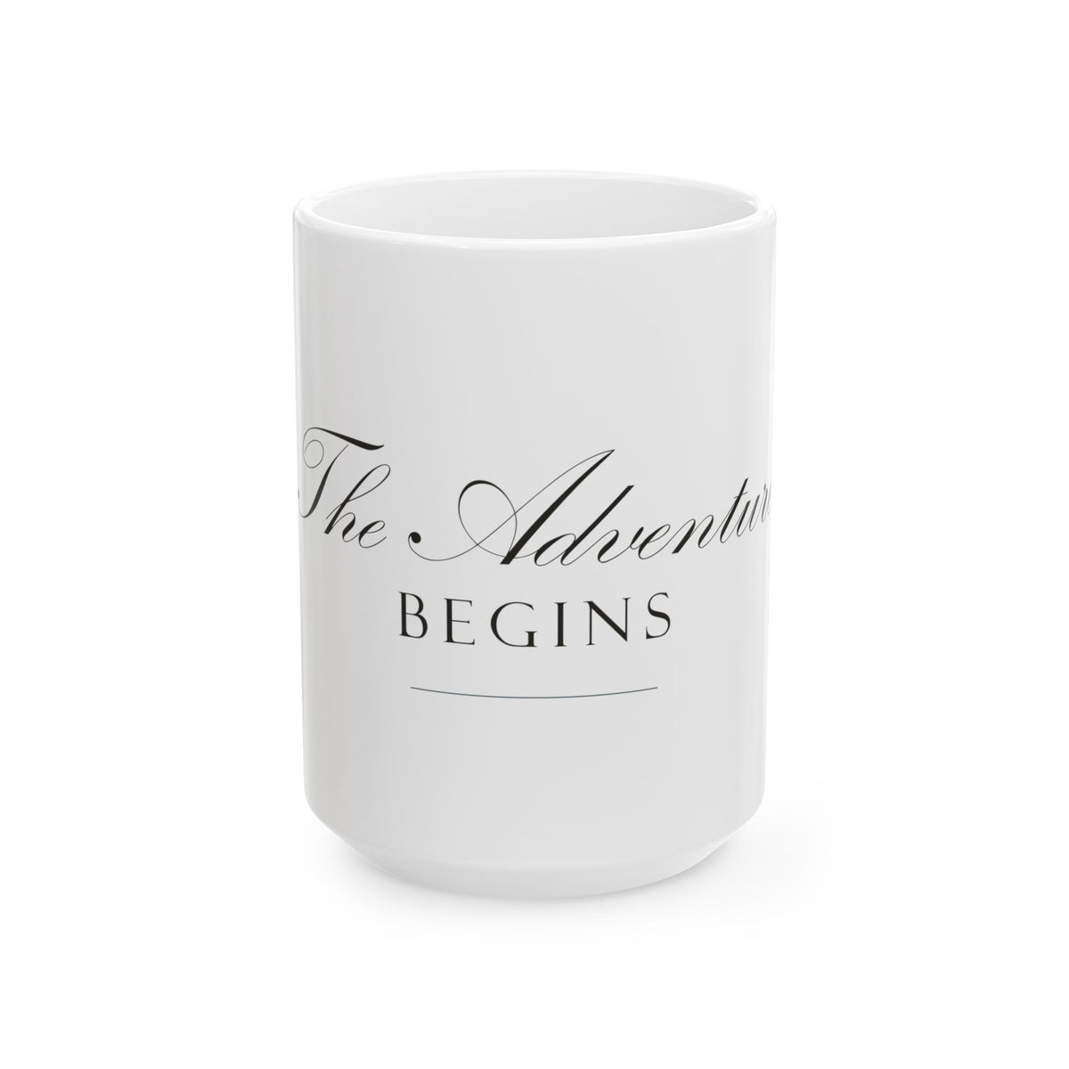 The Adventure Begins Ceramic Mug Wedding Gift for Couples