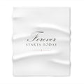 Forever Starts Today Woven Throw Blanket Wedding Gift