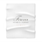 Forever Starts Today Woven Throw Blanket Wedding Gift