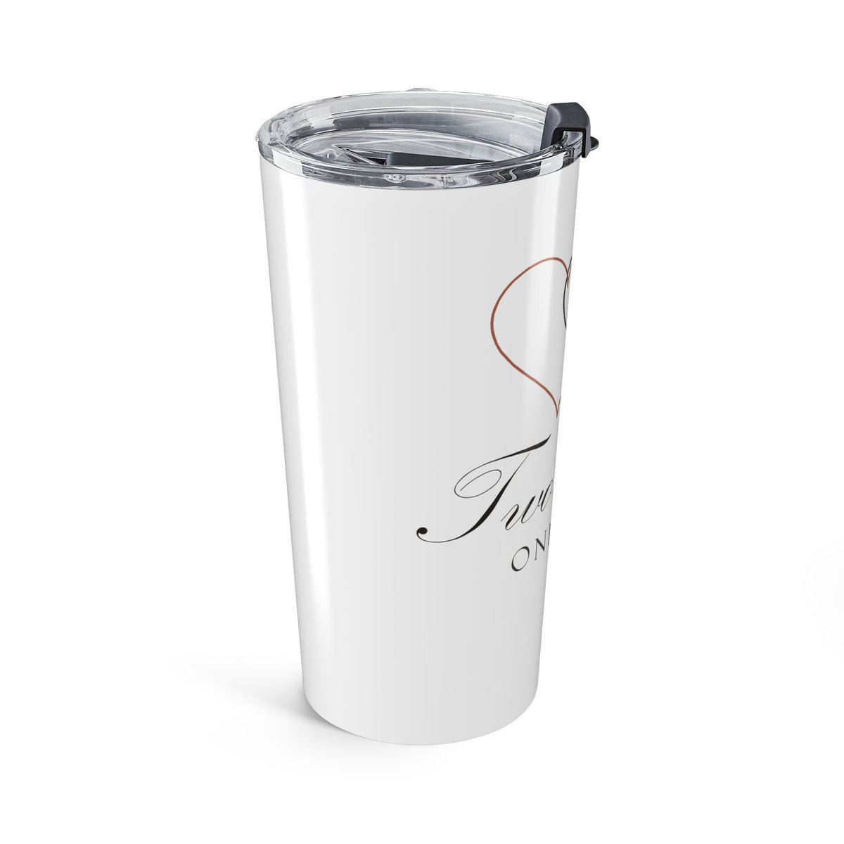Two Hearts One Love 20oz Insulated Tumbler Wedding Gift