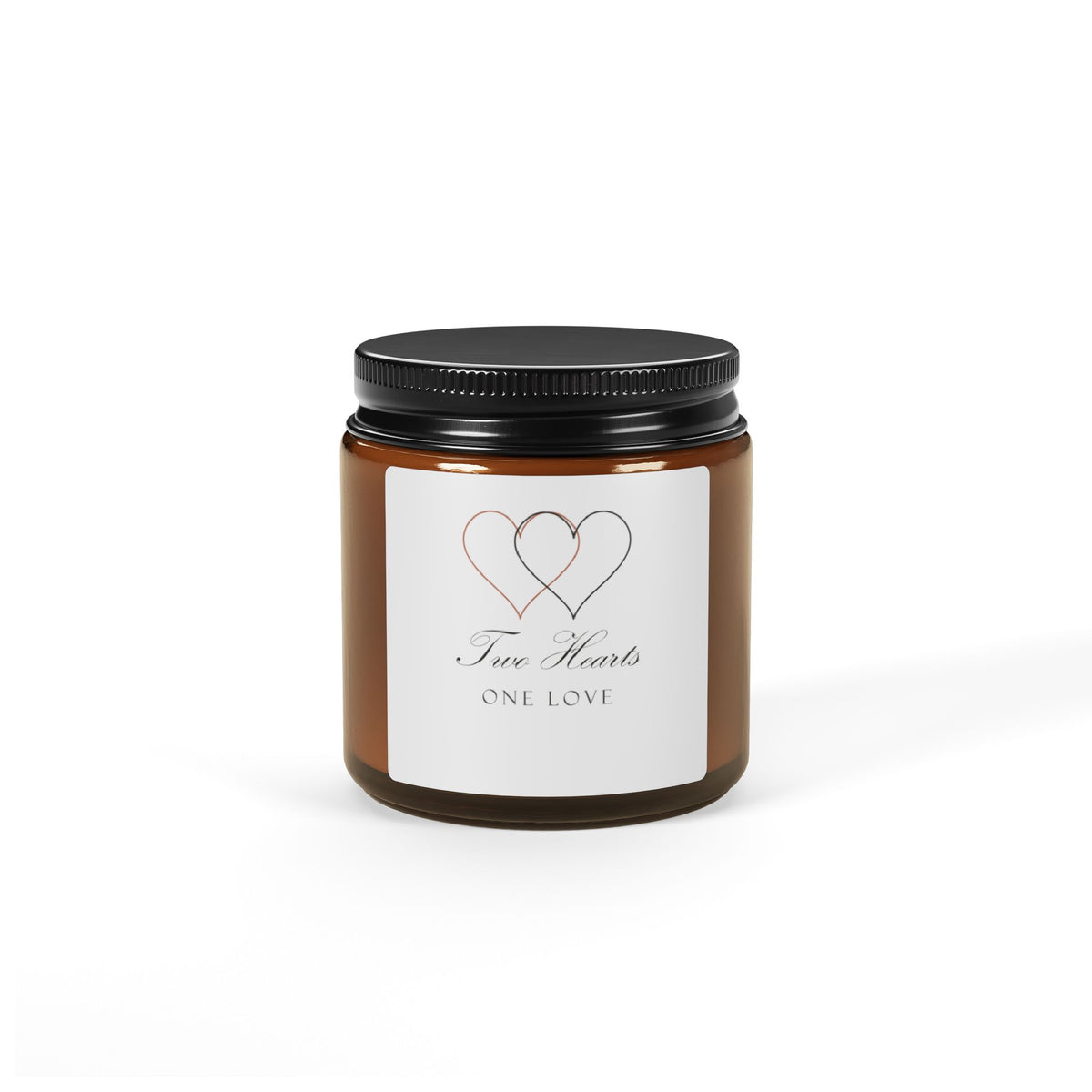 Two Hearts One Love Scented Soy Candle Wedding Gift