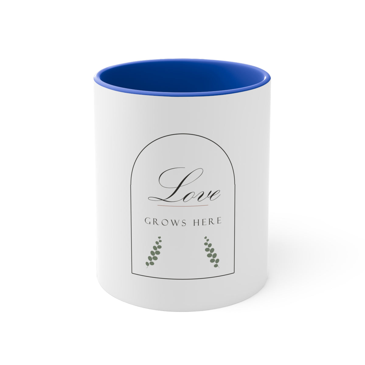 Botanical Arch Accent Mug Wedding Gift, Love Grows Here