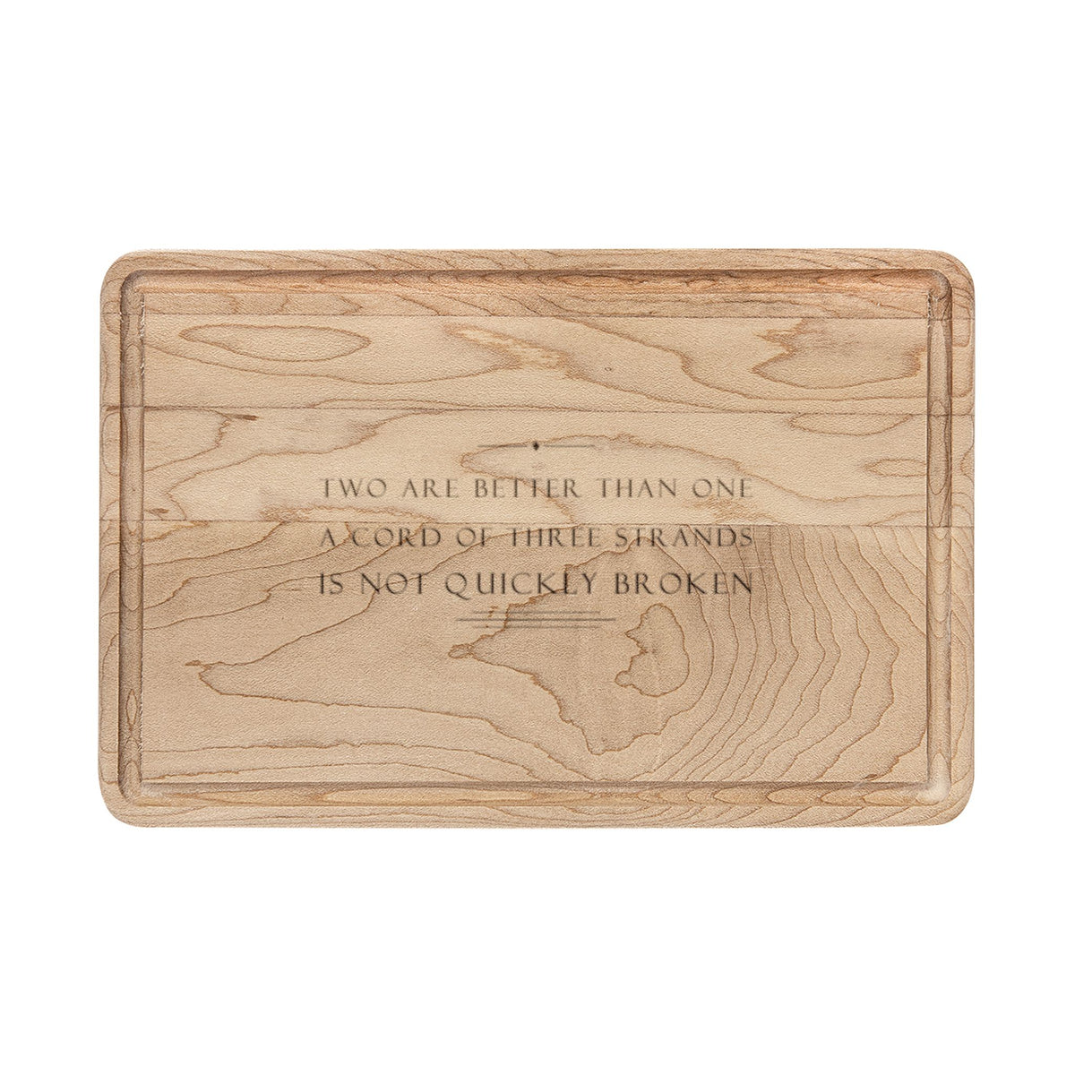 A Cord of Three Strands Bible Verse Wedding Cutting Board