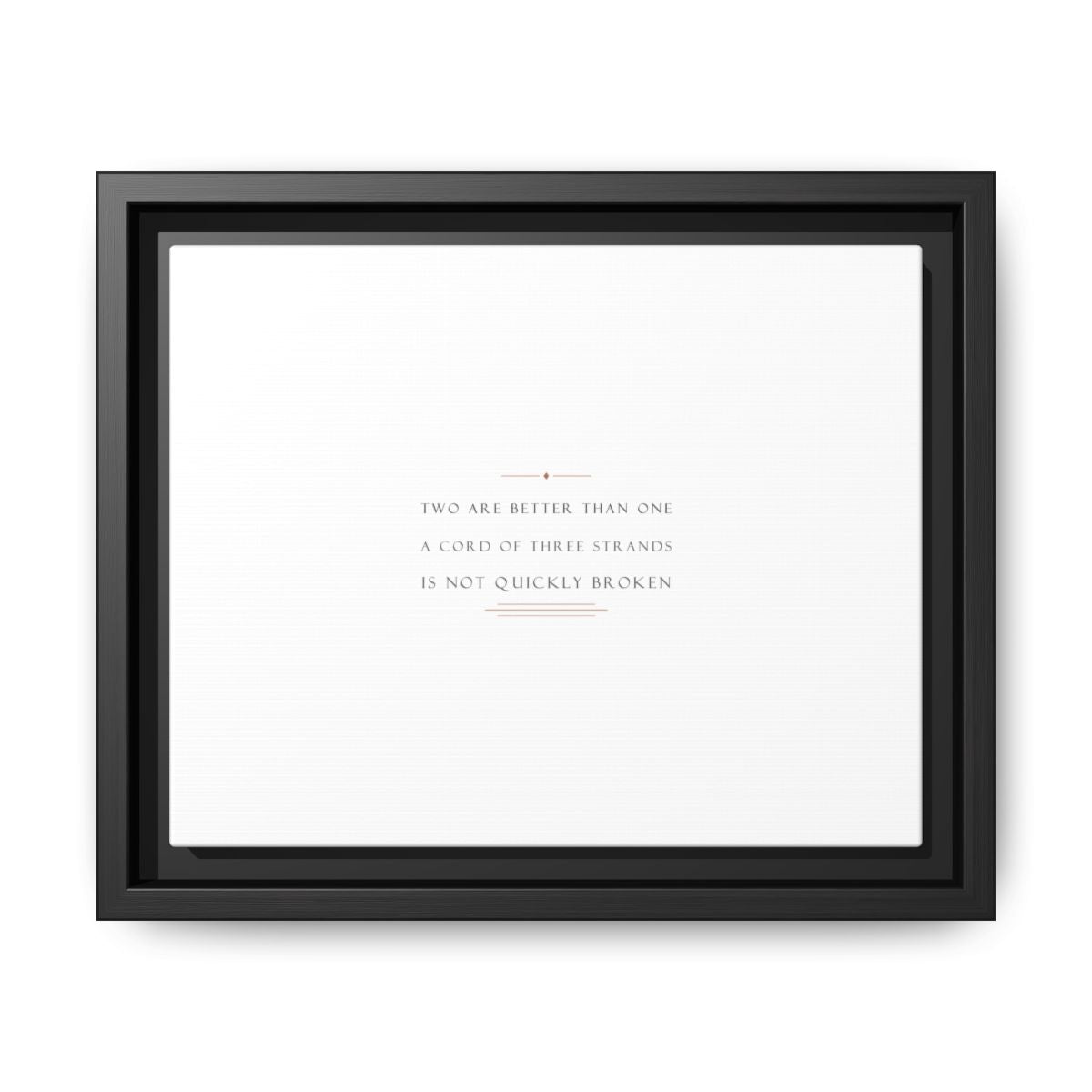 A Cord of Three Strands Bible Verse Wedding Framed Canvas - personalized wedding gift