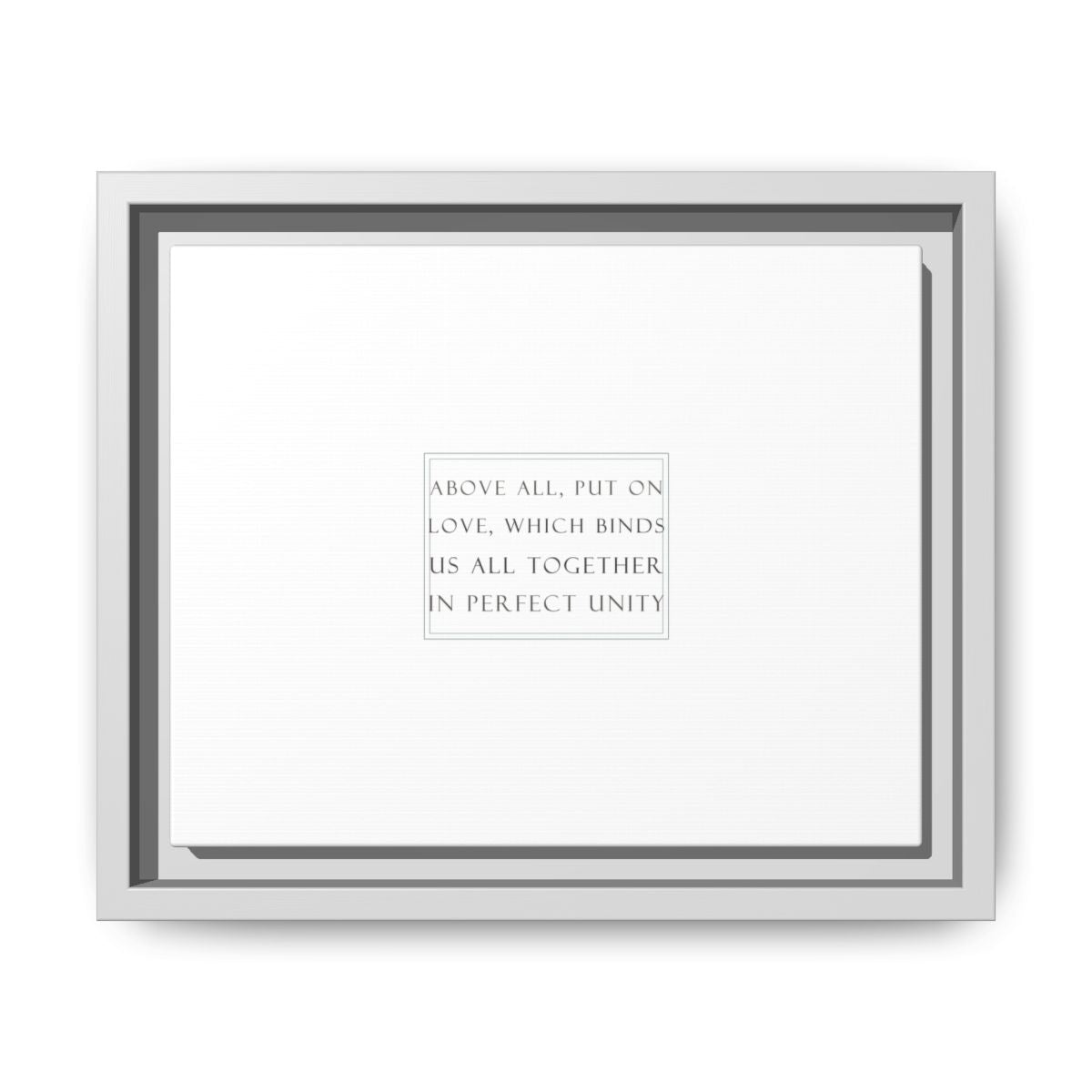 Bound Together in Love Bible Verse Framed Canvas Wall Art - personalized wedding gift