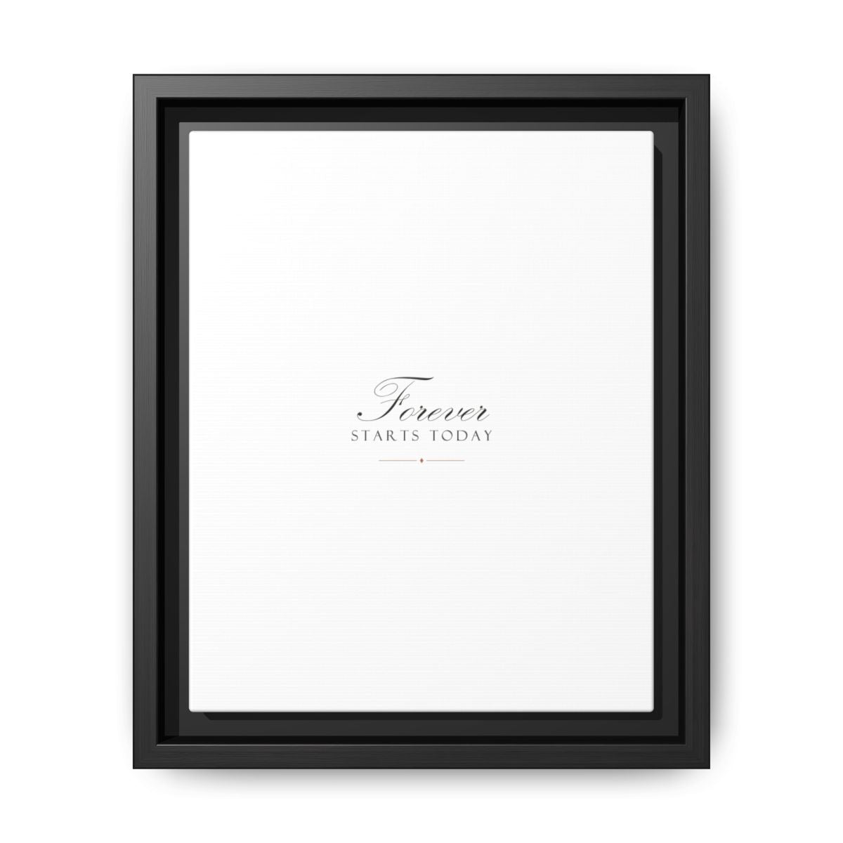 Forever Starts Today Framed Canvas Wedding Gift Wall Art - personalized wedding gift