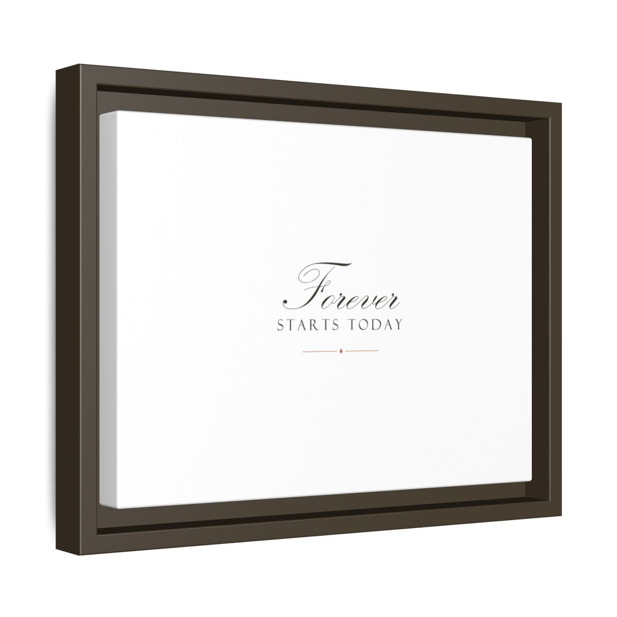 Forever Starts Today Framed Canvas Wedding Gift Wall Art - personalized wedding gift