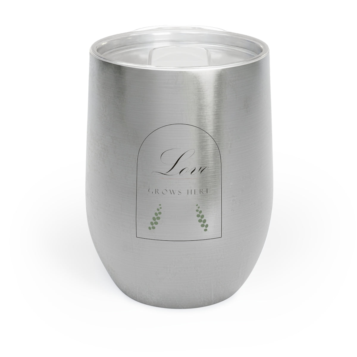 Love Grows Here Botanical Arch Insulated Wine Tumbler - personalized wedding gift